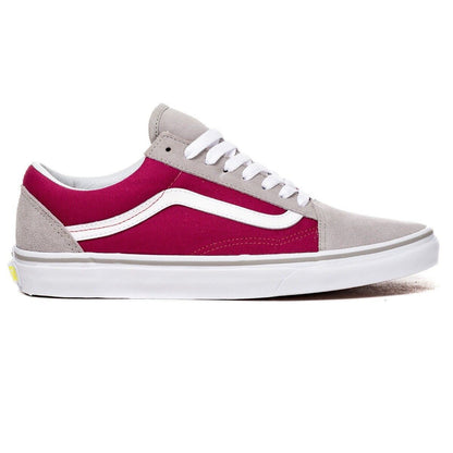 VANS Old Skool Drizzle Sangria Gray Wine Womens Size 5.5 Suede Casual Shoes