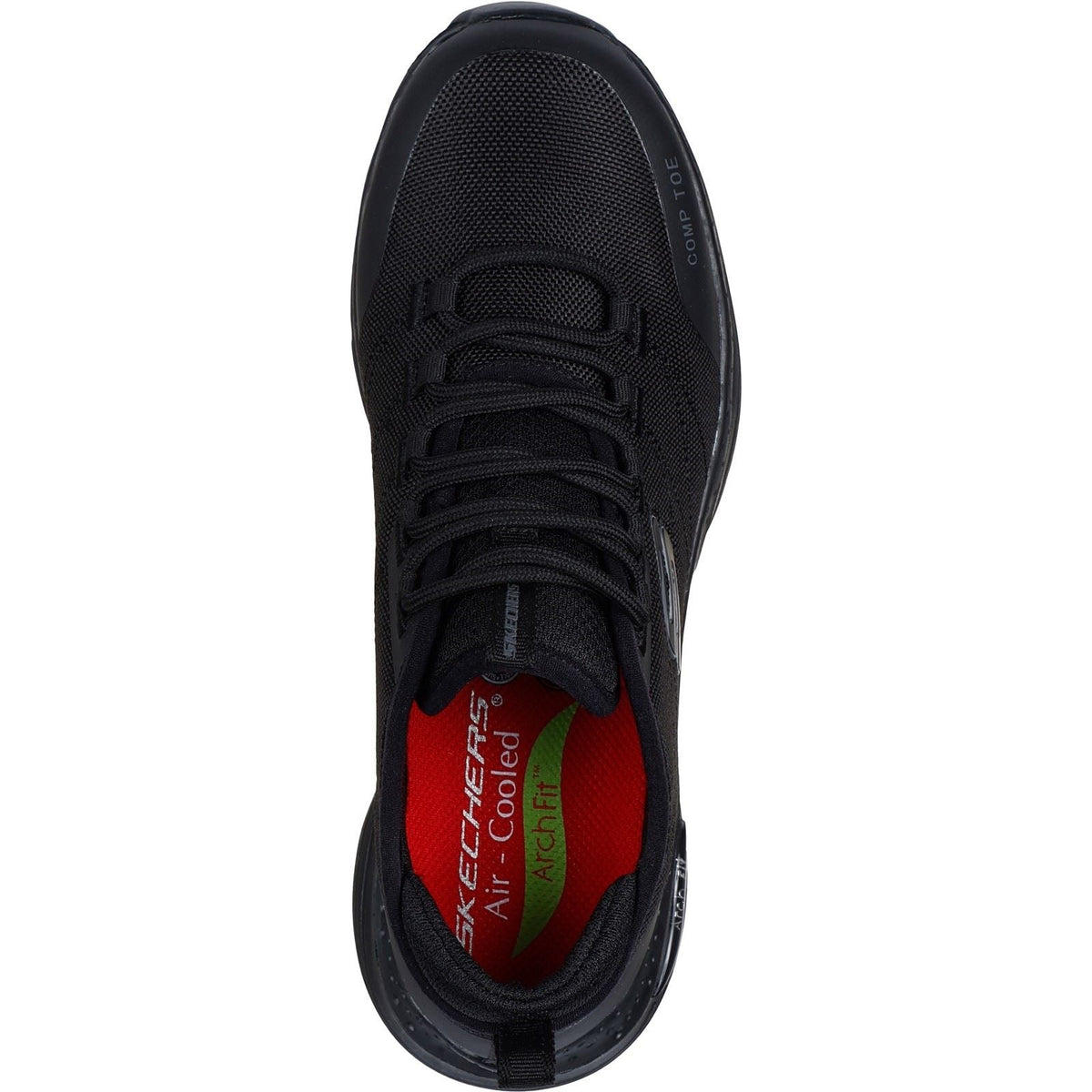 Women's Wide Fit Skechers 108075EC Arch Fit Sr Ebinal Safety Trainers