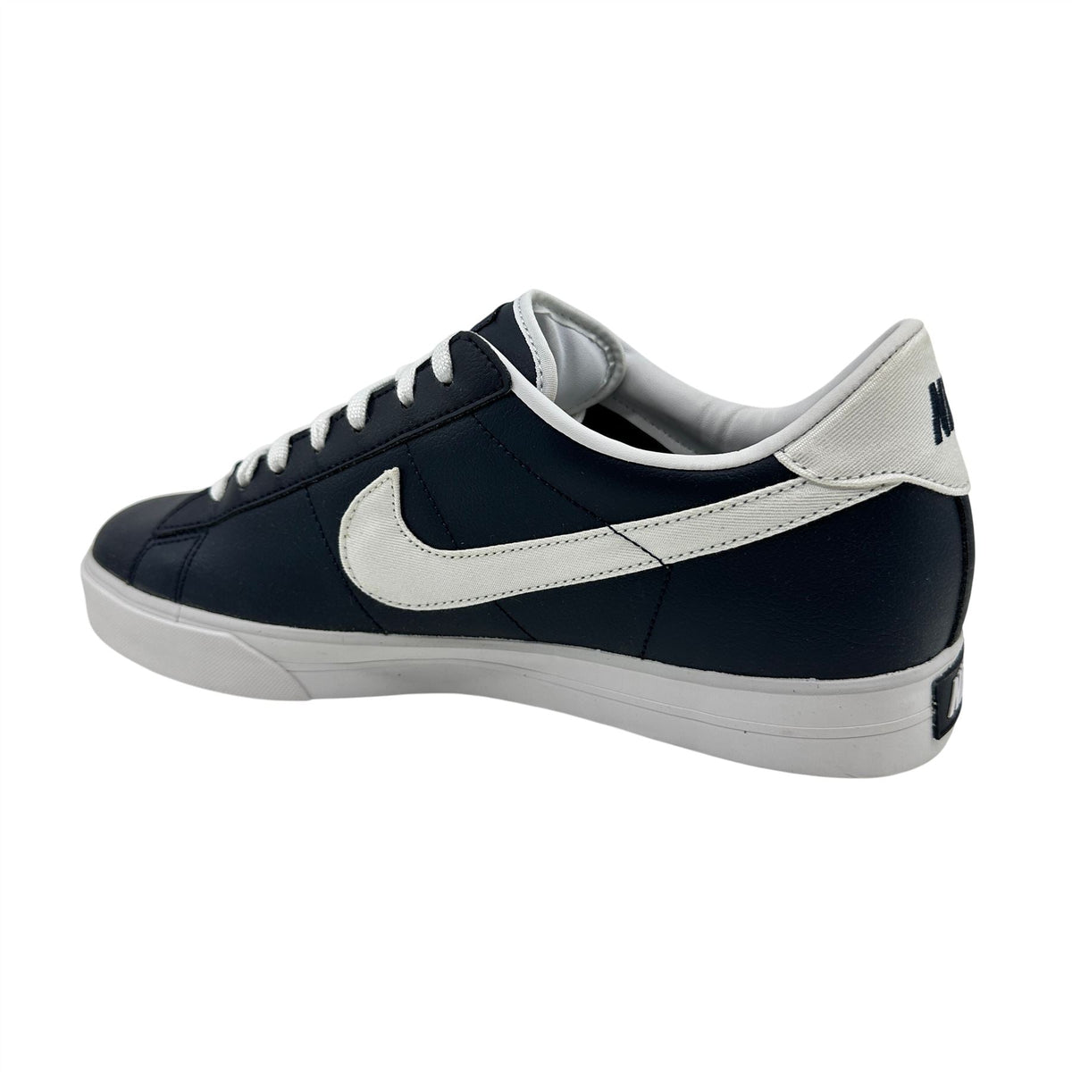 Nike Sweet Classic Leather Dark Obsidian White Grey Mens Athletic Sneaker