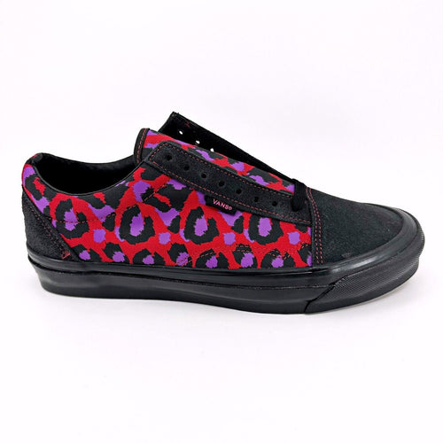 Vans Vault Old Skool Ns OG L (Stray Rats) Raven Racing Red Leopard Mens Sneakers