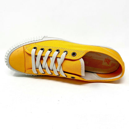 PF Flyers Center Lo Riess Orange White Womens Retro Sneakers PM11CL2D