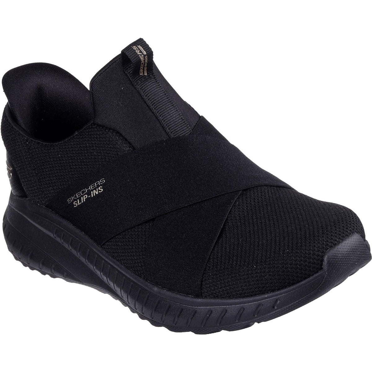 Women's Wide Fit Skechers 117505 Slip-ins Bobs Sport Squad Chaos Trainers