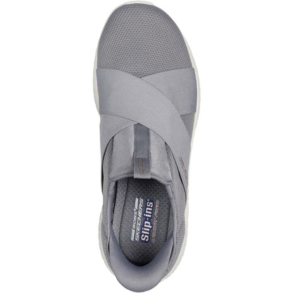 Women's Wide Fit Skechers 117505 Slip-ins Bobs Sport Squad Chaos Trainers