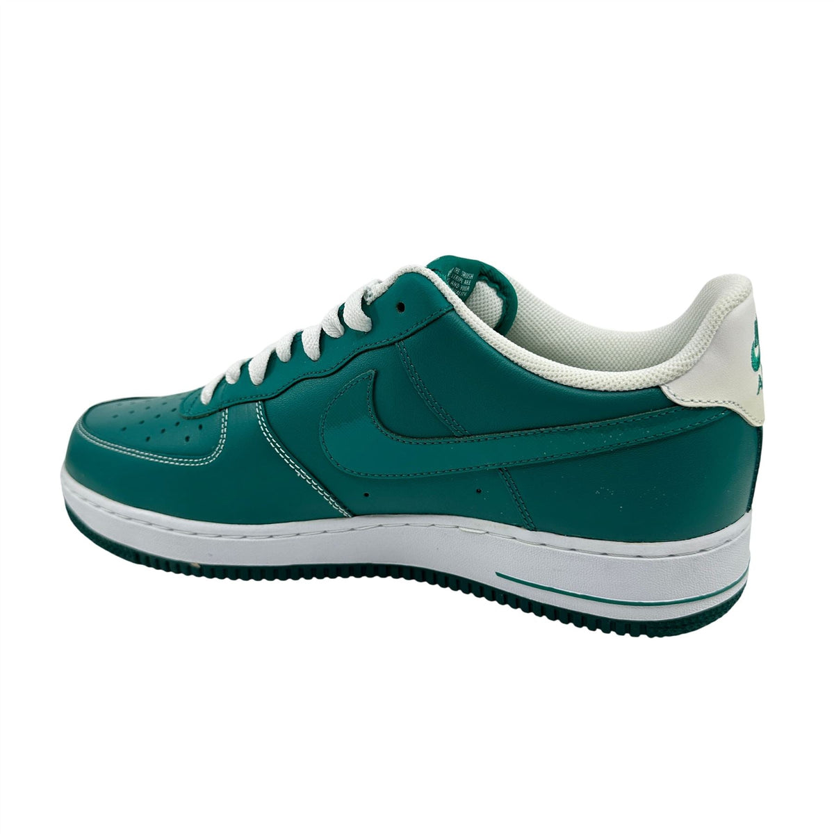 Nike Air Force 1 Lush Teal White Mens Athletic Sneaker