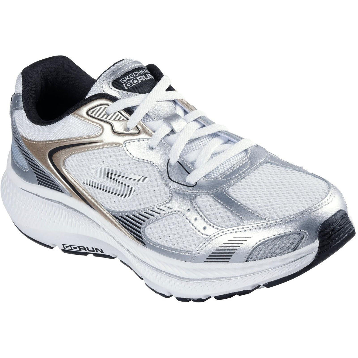Women's Wide Fit Skechers 128633 Go Run Consistent 2.0 Volt Trainers