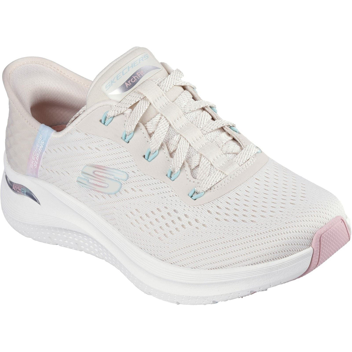 Women's Wide Fit Skechers 150066 Slip-ins Arch Fit 2.0 Easy Chic Trainers