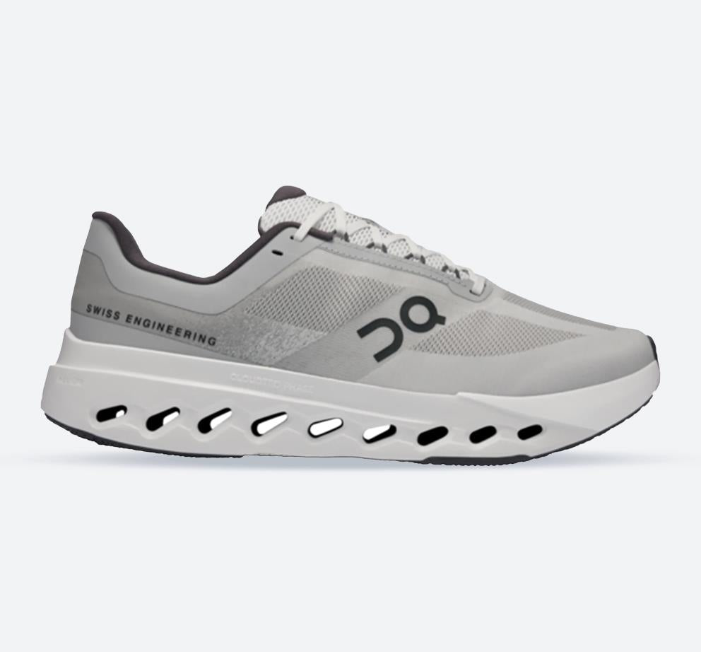 Women's Wide Fit On Cloudsurfer Next Wide Training Shoes - Glacier/White