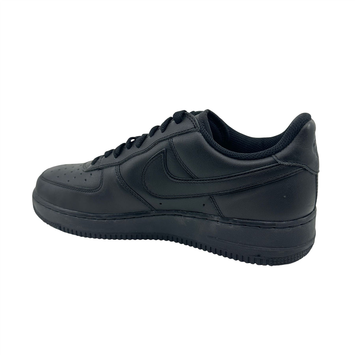 Nike Air Force 1 Triple Black Womens Athletic Vintage Sneaker